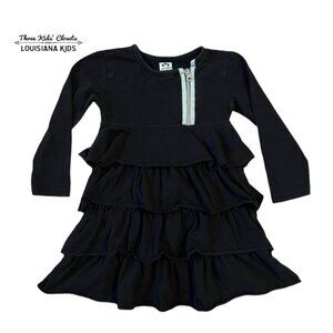 Appaman 3T Black Ruffle Dress